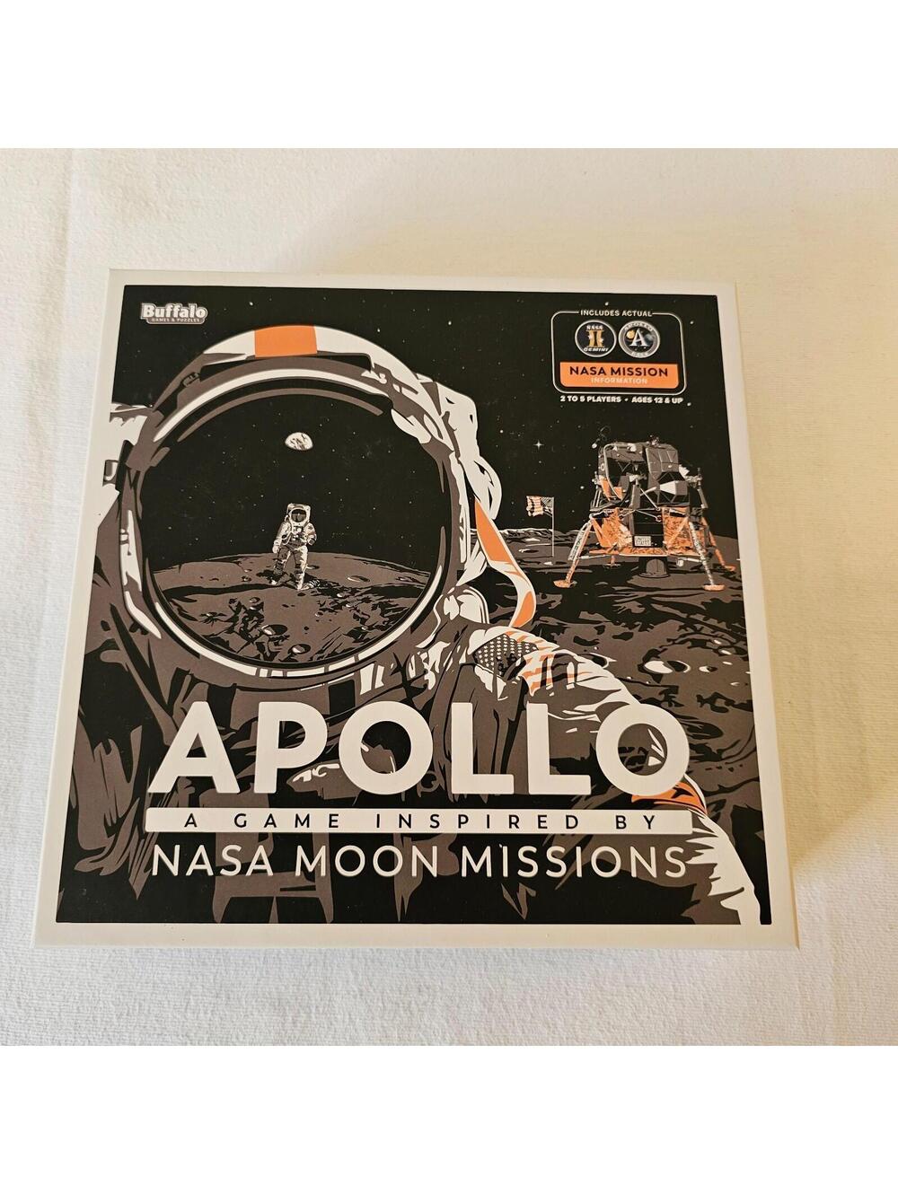 Apollo Nasa Moon Missions board game  includes Artemis poster